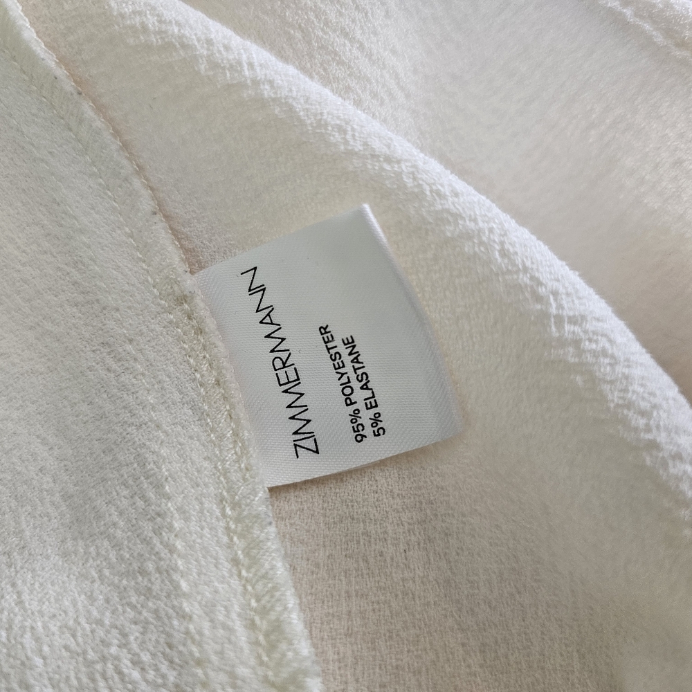 Zimmermann Cream Crepe Blouse - Picture 6 of 8